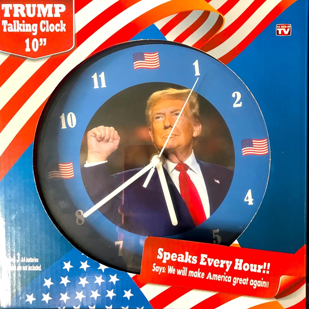 MAGA Trump Talking Clock 10”